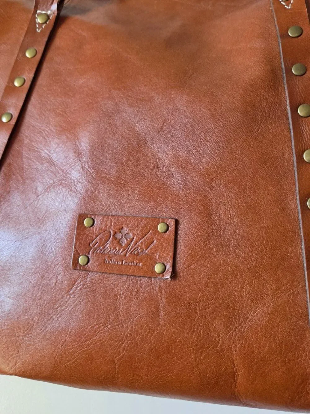 LIKE NEW PATRICIA NASH GENUINE LEATHER TOTE LARGE